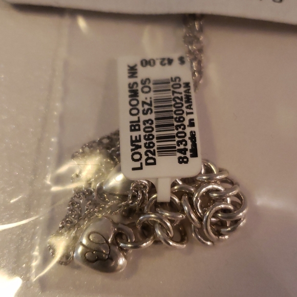 NWT Brighton Great Silver 18" Heart Necklace - Picture 3 of 3